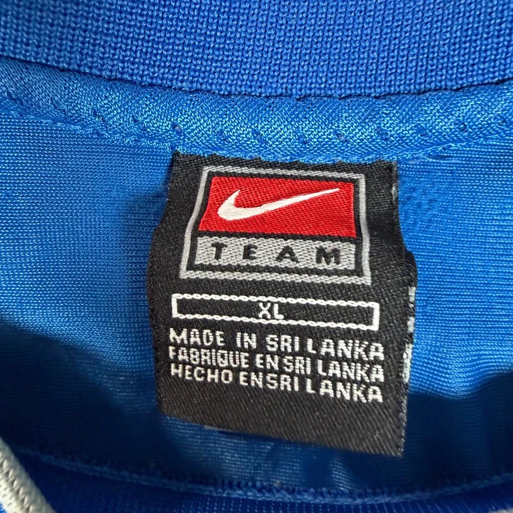 Vintage Nike Team NBA Basketball Jersey‎ Mens XL Royal Blue Mesh Sleeveless Top